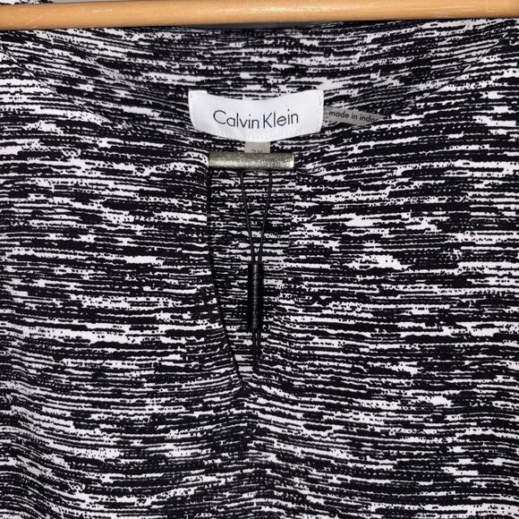 Calvin Klein Womens Black & White Sleeveless Tank Top Size 2X NWT Keyhole Neck - Picture 7 of 10